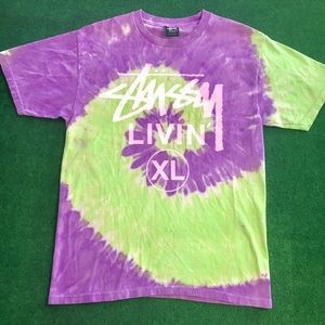Stussy Livin XL Tie Dye T-Shirt